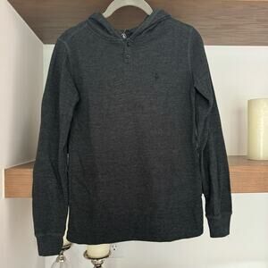 Volcom Thermal Hooded Long Sleeve in Deep Grey